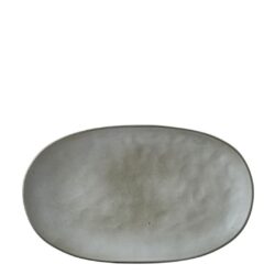 Platou ceramic Tabo gri verde 31x18x3 cm