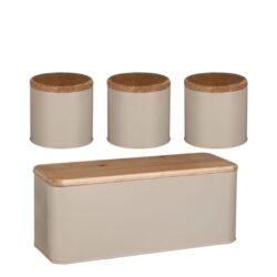 Set recipiente depozitare ceramica Macy 4 piese