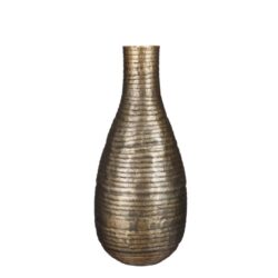 Vaza metalica Albany auriu antichizat 32x14 cm