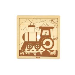 puzzle din 9 piese mari tren
