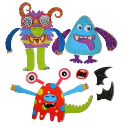 Stickere Monstruleti – set de joaca pentru baie