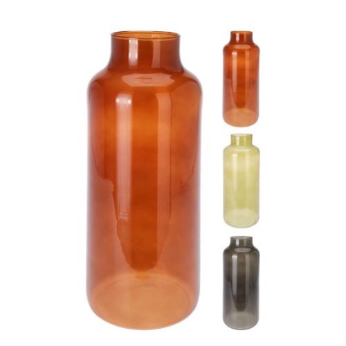 Vaza sticla reciclata color 14x36 cm