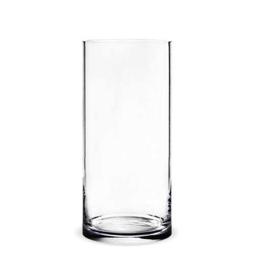 Vaza sticla transparenta cilindru 42x20 cm