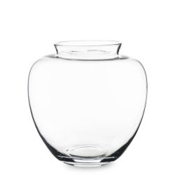 Vaza sticla transparenta tip bol 26x23 cm