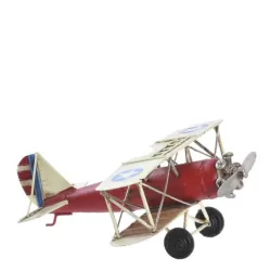 Decoratiune metalica avion 16x15.5x7 cm2