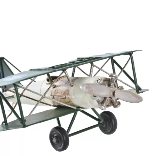 Decoratiune metalica avion 16x15.5x7 cm4 jpg