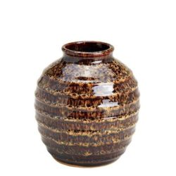Vaza ceramica maro 14x16 cm