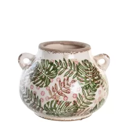 Vaza ceramica model frunze 21x20x16 cm
