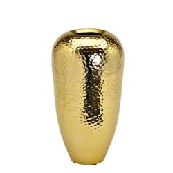 Vaza metalica auriu 18x36 cm