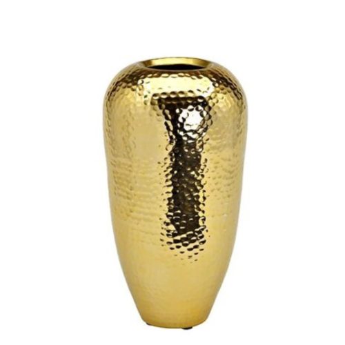 Vaza metalica auriu 18x36 cm