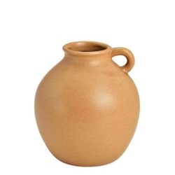 Vaza tip ulcior ceramica maro 15x16 cm