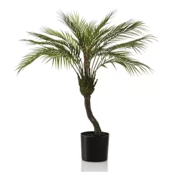 Palmier artificial Chamaedorea in ghiveci din plastic – 85 cm