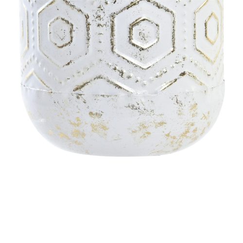 Vaza metalica alb antichizat 17x56 cm2