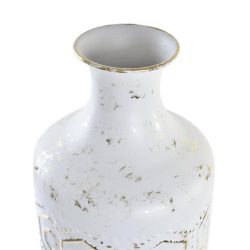 Vaza metalica alb antichizat 17x66 cm3