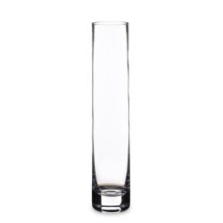 Vaza sticla transparenta cilindru 30x6 cm