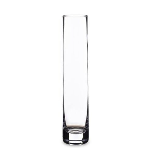 Vaza sticla transparenta cilindru 30x6 cm