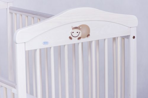 patut bebe din lemn masiv laterala culisabila si inaltime reglabila a saltelei olek alb 120x60 cm copie 838452
