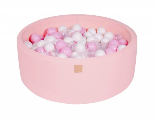 piscina uscata cu 200 de bile alb gri roz pastel meowbaby 90x30 cm gri deschis copie 823242