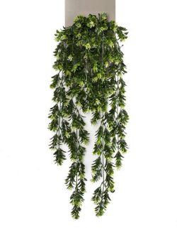 planta artificiala curgatoare boxwood verde crem 75 cm 2912