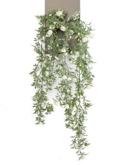 planta artificiala curgatoare cu flori crem 75 cm 2915