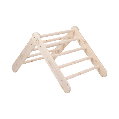 scara din lemn pentru copii triunghi de catarare tip pikler montessori alb meowbaby copie 304246