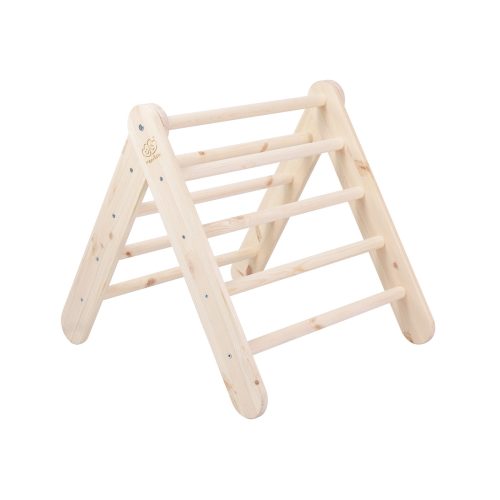 scara din lemn pentru copii triunghi de catarare tip pikler montessori alb meowbaby copie 533075