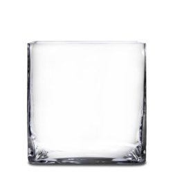 Vaza sticla transparenta 15x15x15 cm
