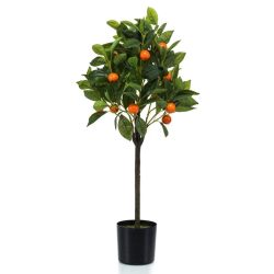 Copac artificial de portocale in ghiveci - 75 cm