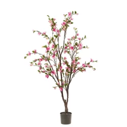 Copac artificial cu flori Magnolia roz-crem – 170 cm