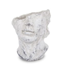 Ghiveci ceramica figura gri antichizat 24.5x22x20 cm