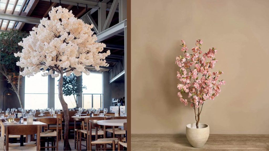 Copaci artificiali cu flori: adauga o nota de frumusete si natura in casa ta