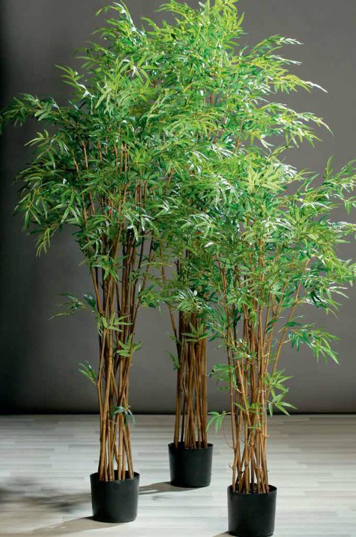 bambus artificial in ghiveci negru 150 cm 1121
