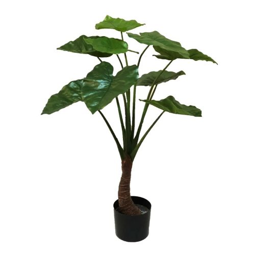 copac artificial alocasia x1 cu 9 frunze 90 cm 3078