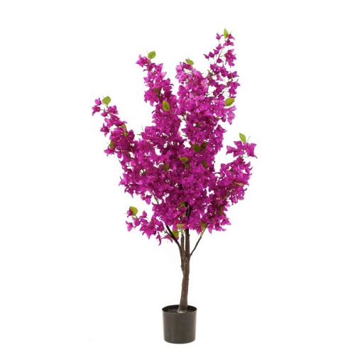copac artificial cu flori bougainvillea mov 145 cm 3270