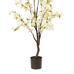 copac artificial cu flori cherry crem 135 cm 3188