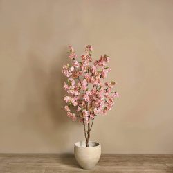 copac artificial cu flori cherry roz 135 cm 3201