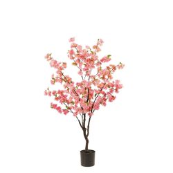 Copac artificial cu flori Cherry roz – 135 cm
