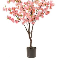 copac artificial cu flori cherry roz 135 cm 3204