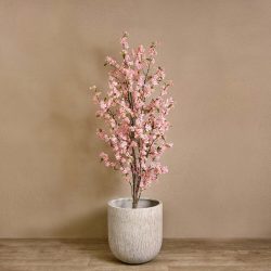copac artificial cu flori cherry roz 210 cm 3211