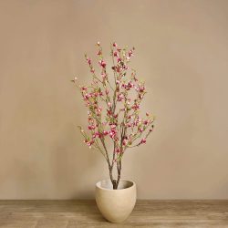 copac artificial cu flori magnolia roz crem 170 cm 3216