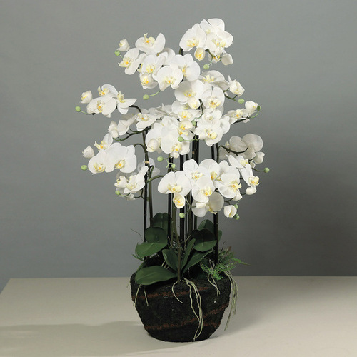 orhidee artificiala alba pentru ghiveci 110 cm 1175