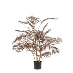 palmier artificial areca bronz metalic cu 27 frunze 105 cm 3252
