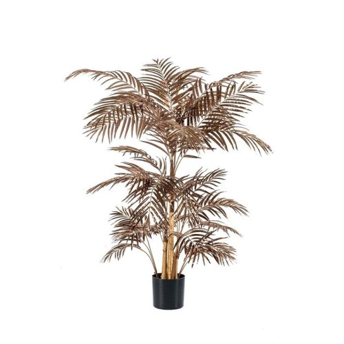 palmier artificial areca bronz metalic cu 31 frunze 145 cm 3248