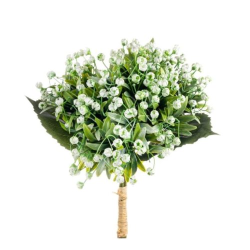 Buchet artificial flori albe 35 cm