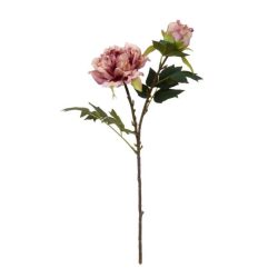 Floare artificiala Bujor roz 52 cm