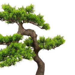 bonsai artificial cedar han kengai in ghiveci 52 cm 4454