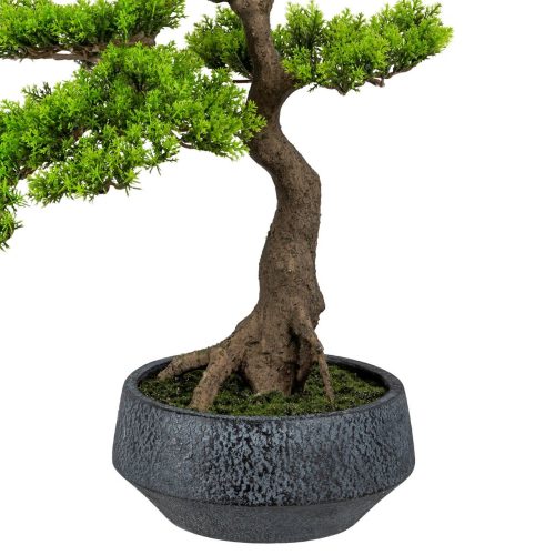 bonsai artificial cedar han kengai in ghiveci 52 cm 4455