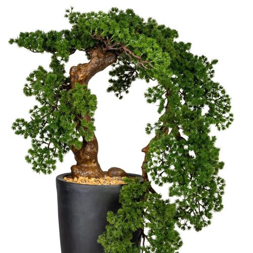 bonsai artificial cedar han kengai in ghiveci 90 cm 4471