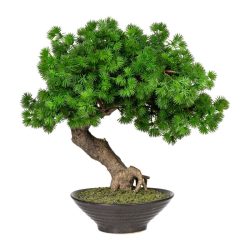 bonsai artificial larch in ghiveci ceramic 37 cm 4456
