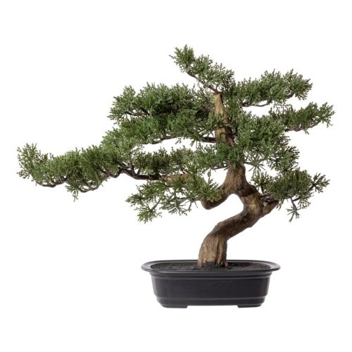 bonsai artificial pine in ghiveci din plastic 40 cm 4401